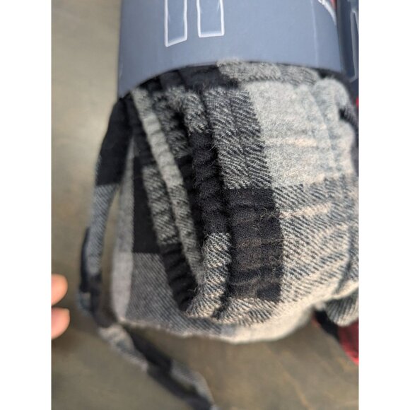 2 NWT Flannel Sleep Pants Big &Tall 5XL Red & Black2 Plaid Elastic Waist - Picture 7 of 9